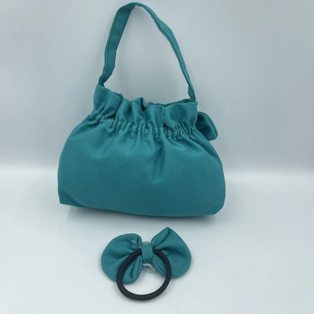 Handmade Girls Mini Handbag bow hair tie set